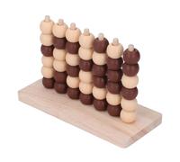 EIMSOAH Beaded 3D Table Game Chess Toy, Early Educational Puzzle Interactive Two Player Battle Game with Premium Wooden Material for Family Gatherings Kids and Adults