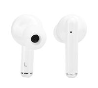EIMSOAH Bluetooth 5.0 Half In Ear True Wireless Earphone for Sport Hands-Free Call Music Touch Interaction with Charging Box for Active Lifestyle White with Black (White Red)
