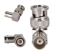 EIMSOAH BNC Right-Angle Male Premium Video Adapter, Stable Connection for Antennas and Radios, Plated Brass, 1000 Insertions, for Radio Scanners, 5.91 * 3.94 * 0.59in