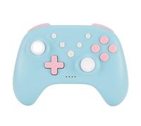 EIMSOAH Burst Game Controller Built in 6 Axes Gyroscope Dual Vibration Motors for IOS PC, Fast Charging Bluetooth Wireless Gamepad (Blue)