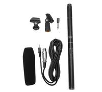 EIMSOAH Camera Microphone, Professional Interview Condenser Mic, with Metal Bracket and Windproof Foam Cover, for Media Interviews