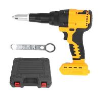EIMSOAH Cordless Rivet Tool, 3.2-4.8mm Pneumatic Rivet Nut Gun, Electric Automatic Rivet Nut Tool Rivet Gun Kit with Wrench, Brushless Motor, LED Light, for DCB206 DCB207 DCB208 Battery