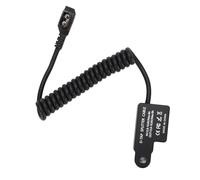 EIMSOAH D Tap Splitter Cable, LED Digital Display B Type 3 Port D Tap Splitter Hub Power Cable, Over Temp Over Current and Reverse Polarity Guard Cable for V Mount Camera Battery