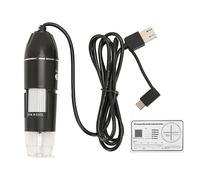 EIMSOAH Digital Microscope USB Type C 3 in 1 50X to 1600X Magnification 8 LED Endoscope Camera for Mobile Phone PC Laptop Inspection PCB Skin Hair