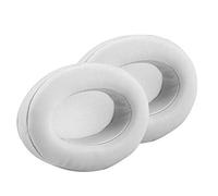 EIMSOAH Ear Pads Replacement for Brainwavz HM5 Headphones -Soft Leather Cushion Comfortable Listening 1 Pair (White)