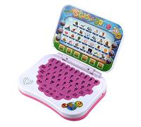EIMSOAH Educational Bilingual Kids Laptop Computer Game with Alphabet Learning Sound Spelling for Baby Children, Lightweight Compact Toy for Easy Learning Fun