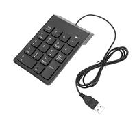 EIMSOAH Ergonomic Design USB Numpad Long Service Life 18 Keys Numpad for XP Vista