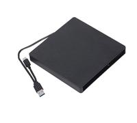 EIMSOAH External Optical Drive Enclosure, Type A Type C USB 3.0 5Gbps for 12.7mm Serial ATA CD DVD BD Laptop Drive with Plug and Play Eject Key