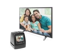 EIMSOAH Film Scanner, 5MP Digital Slide Scanner with 2.36 Inch TFT LCD Screen for 35mm 135mm Color Black White Negatives and Slides, Preview Playback Editing, No Computer Required