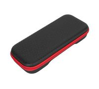EIMSOAH Handheld Console Shockproof EVA Carrying Case for ROG ALLY, Long Lasting Protection, Tiered Storage Design for Gaming Accessories, Easy to Carry for Gamers (Red Zipper)