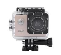 EIMSOAH HD Sports Camera with 1080P LCD Screen, 140° Wide-angle Lens and Long-lasting Battery for Adventure Seekers (Gold)