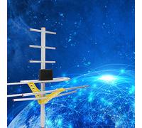 EIMSOAH High Gain Digital Outdoor TV Antenna, 80 Miles Reception with Strong Signal, Multi Directional Design for TH T2 TH ISDB ATSC TADTB