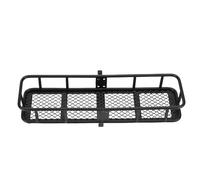 EIMSOAH High Strength Alloy Back Hitch Fit for SCX10 1/10 RC Car, Impact Proof Metal Rear Carrier Replacement with Spare Tire Mounting Position, 1 X RC Car Back Luggage Basket