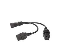 EIMSOAH IEC320 C14 to Dual IEC320 C19 Splitter Power Cable Pull Resistant Y Cord for Electronics, 10A, for Speakers, Projectors