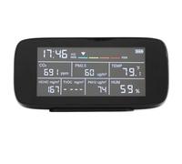 EIMSOAH Indoor Air Quality Meter Sensitive PM2.5 PM10 TVOC Temperature Humidity Detector for Grow Tents Cars ABS Black 1pc