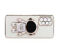 EIMSOAH Integrated TPU Plastic Mobile Phone Case with Cartoon Holder for, All Inclusive Design for Horizontal and Vertical Screen Placement (For A52 A52S 4G 5G) White