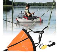 EIMSOAH Kayak Drift Anchor, Drift Sock Sea Anchor Drogue, 42 Inch Sock Anchor Sea Boat Anchor Drogue Tow Rope Harness Kit for River Ocean Anchoring Trolling Bag(Orange)