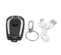 EIMSOAH Keychain Portable Charger 1500mAh Mini Emergency Power Bank with Built in USB C Cable Fast Charging for Android Phones Small Travel Power Bank for Pocket and Handbag (Black)