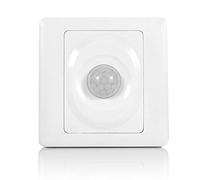 EIMSOAH LED PIR Sensor Switch Automatic Module Wall Mount Light for Indoor Energy-saving Lamp White 86x86x25mm