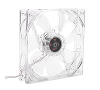 EIMSOAH LED Transparent Colorful Cooling Fan PC Computer CPU 4 Color Lamps Red Blue Green Orange 12cm USB for Gamers and Tech Enthusiasts