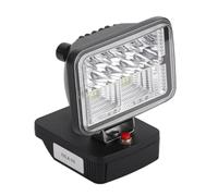 EIMSOAH LED Work Light, Portable Outdoor Flood Light, Zinc Alloy Lamp Head and Low Voltage Protection, Compatible with 18V Lithium Battery for Camping, Workshop, Power Failure