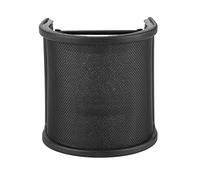 EIMSOAH Microphone Recording Studio Pop Filter Mask Shield Mic for MK-F200TL BM-800, Beautiful Practical Iron Mesh Saliva Hood for Personal Recording Studio Control Room, ABS + Iron Mesh 2.8 * 2.6 *