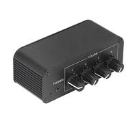 EIMSOAH Mini 4 Channel Line Mixer Excellent Design Stereo Sound Mixer with Separate Volume Controls for Headphones and Speakers