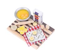 EIMSOAH Miniature Dollhouse Baking Station Realistic Scene Doll House Miniature Prop Photo Mini Food Model (Synthetic Board) for Photography Enthusiasts