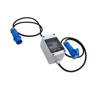 EIMSOAH Mobile Energy Meter, Portable Digital Electricity Meter with 16A CEE Socket Plug and Leakage Protector, for RV Outdoor Home Industrial Use