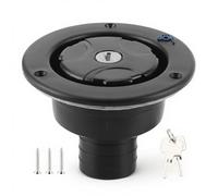 EIMSOAH Motorhome Water Inlet Locable Cap, RV Water Filler Lock Cap with Lid 2 Keys Stainless Steel Retrofit Leak Proof Water Injection for Caravan Universal Fit Equipment for Camping Trailer Boat