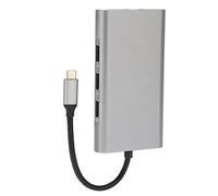 EIMSOAH Multifunctional 10 In1 Docking USB Hub with 4K High-Definition Multimedia Interface for Movie Fans and Office Workers 3.5mm Connection