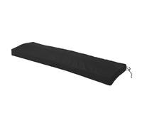EIMSOAH Outdoor Bench Cushion Soft Comfortable Support for Garden Sofa Settee Couch Swing Pad with Strap Removable Cover, Polyester Material (Black)
