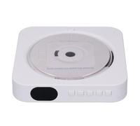 EIMSOAH Portable CD Player Wall Mountable Wireless Player with Bass Speaker for Real Time Music Playback Suitable for Smartphones,Tablets, Laptops ABS/Black/1 Set (White)