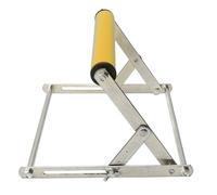 EIMSOAH Portable Miter Saw Roller Stand Sturdy Height Adjustable Support Frame Essential for Table Saw Enthusiasts Stainless Steel (Yellow)