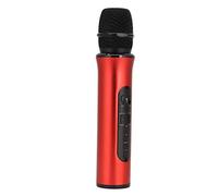 EIMSOAH Portable Wireless Microphone with Module for Singing and Music Playing, 10m Transmission, for Birthday Family Party (Red)