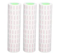 EIMSOAH Price Stickers Double Red Lines Clear Printing for MX5500 Gun Labeller, 30 Rolls 15000Pcs Paper, Suitable for M5500, MX5500-, for Retail Shop