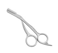 EIMSOAH Professional Stainless Steel Eyebrow Trimmer Scissors with Comb - Versatile Dual Purpose Tool for Perfect Brow Shaping - Includes Silicone Protective Cover, Suitable for All Skill Levels