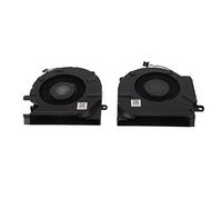 EIMSOAH Replacement Laptop Cooling Fan Sturdy Aluminum Alloy & ABS 4 Pin DC 12V Fan for OMEN 15 EK TPN Q236 Radiator, Easy to Connect, for Gamers (CPU and GPU)