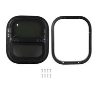 EIMSOAH RV Window, RV Exit Window, RV Sliding Windows, 440mm H 390mm W RV Sliding with Screen Tinted Tempering Glass Waterproof for Motorhome Trailer