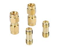 EIMSOAH SMA Male to Male Connector Durable RF Coaxial Adapter for Various Applications 2 Pairs for Communication Equipment