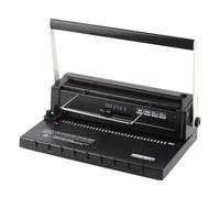 EIMSOAH Spiral Coil Binding Machine, 34 Hole Punch 12 Sheets Capacity Manual Electric Inserter with Accurate Guiding System Margin, for A4 Letter Size Documents Books Menus