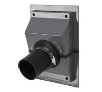 EIMSOAH Split AC Line Set Wall Cover Kit Easy to Install on Brick Drywall Uneven Surfaces, Plastic HVAC Line Set Wall Cover for Professional Finish (Gray)