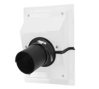 EIMSOAH Split AC Line Set Wall Cover Kit Easy to Install on Brick Drywall Uneven Surfaces, Plastic HVAC Line Set Wall Cover for Professional Finish (White)