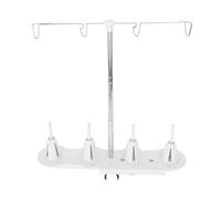 EIMSOAH Stylish Plastic and Stainless Steel Spool Thread Stand, 4 Thread Spool Holder Stand, Effortless Sewing Machine Holder, Ideal for Quilting Enthusiasts, Height-Adjustable for Comfort, Suitable