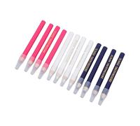 EIMSOAH Tailors Chalk Pen Long Lasting Fabric Marking Pencils for Sewing Dressmaker Craft, 12Pcs White Blue Pink for Embroidery Stitch Quilting Size 8.7 X 0.7cm