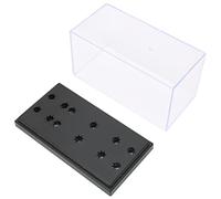 EIMSOAH Transparent Phonograph Head Storage Box Safe ABS Long Needle Rack Display for Phono Shell Case Collectors