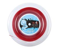 EIMSOAH TS 4G Tennis String Reel, 200m Polyester Racket String with Soft Feel and Enhanced Control for Training and All Player Levels (Red)