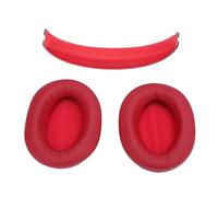EIMSOAH W800BT Plus Earpads and Headband Pad Comfortable Memory Foam Cushions Kit for Long Listening Sessions Suitable for All Wireless Earphone Users (Red)