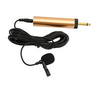 EIMSOAH Wired Lavalier Microphone Portable Condenser Clamp/Holder On Lapel Mic for Interviews and Broadcasting, PVC Material