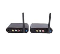 EIMSOAH Wireless AV Sender, 2.4GHz 8 Channels Video Transmitter and Receiver, with 300M Long Range and Anti Interference Technology, for TV Speaker PAL NTSC System (UK Plug)